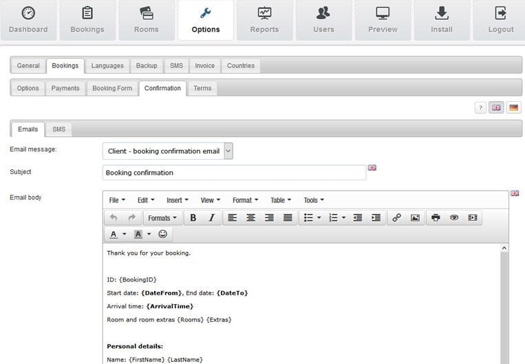 Logiciel de réservation hôtelière