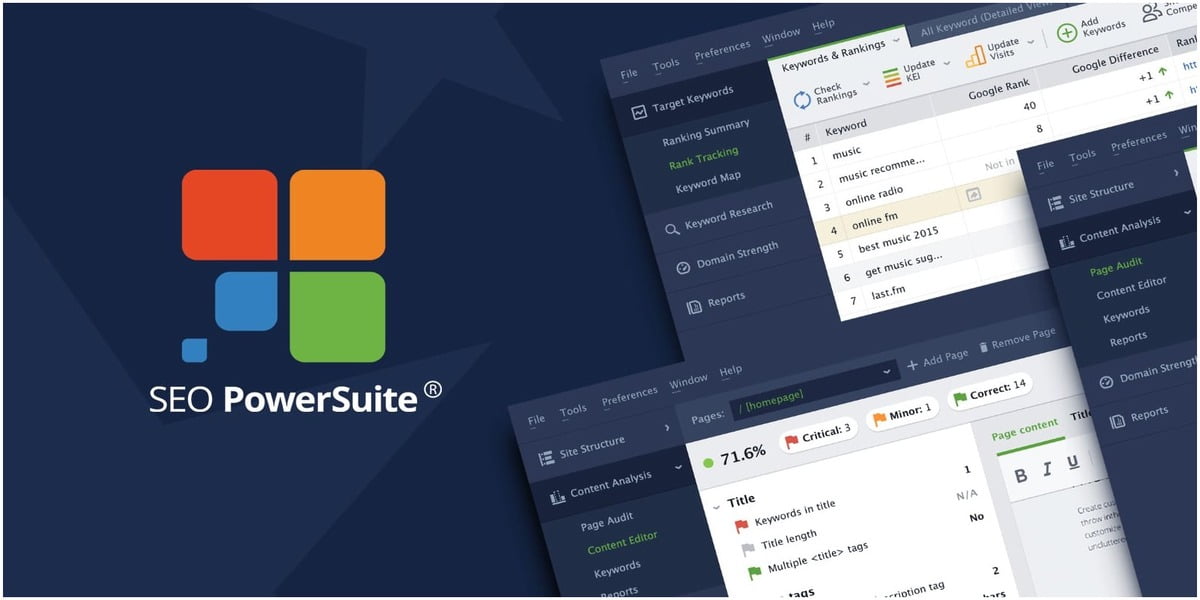 SEO PowerSuite: le logiciel le plus éprouvé pour le SEO