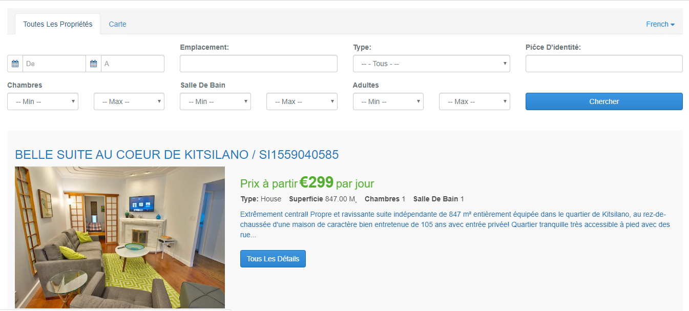 Logiciel de location de vacances