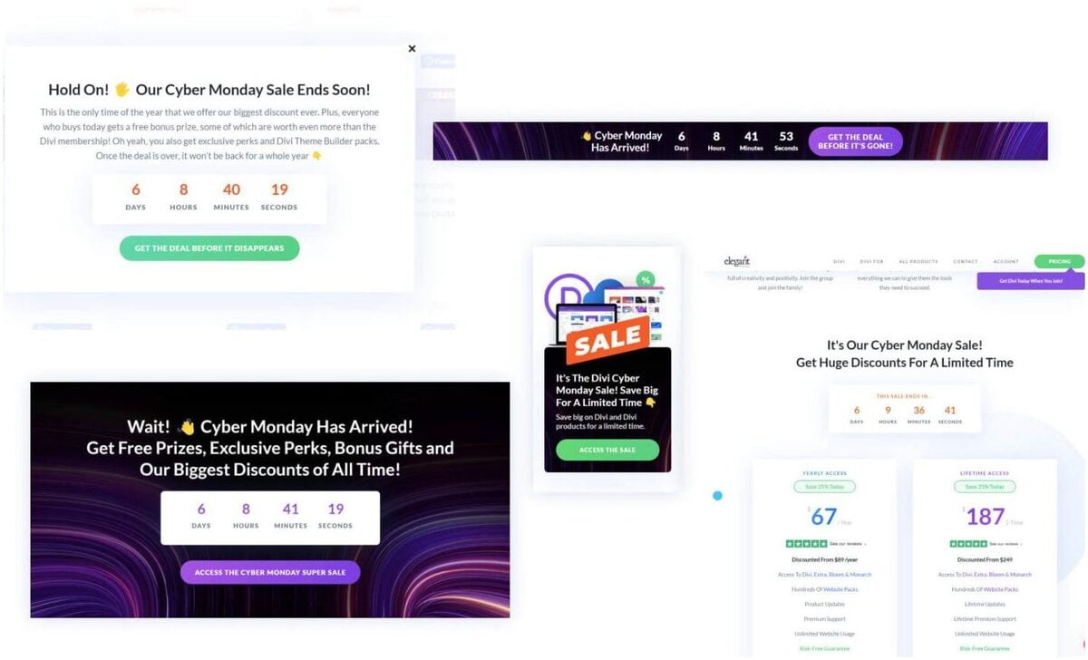 Créer des notifications de vente et des CTA à l'échelle du site