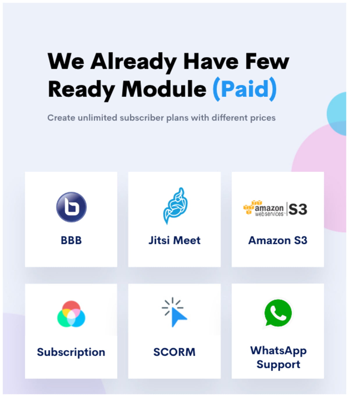 Few Module Paid
