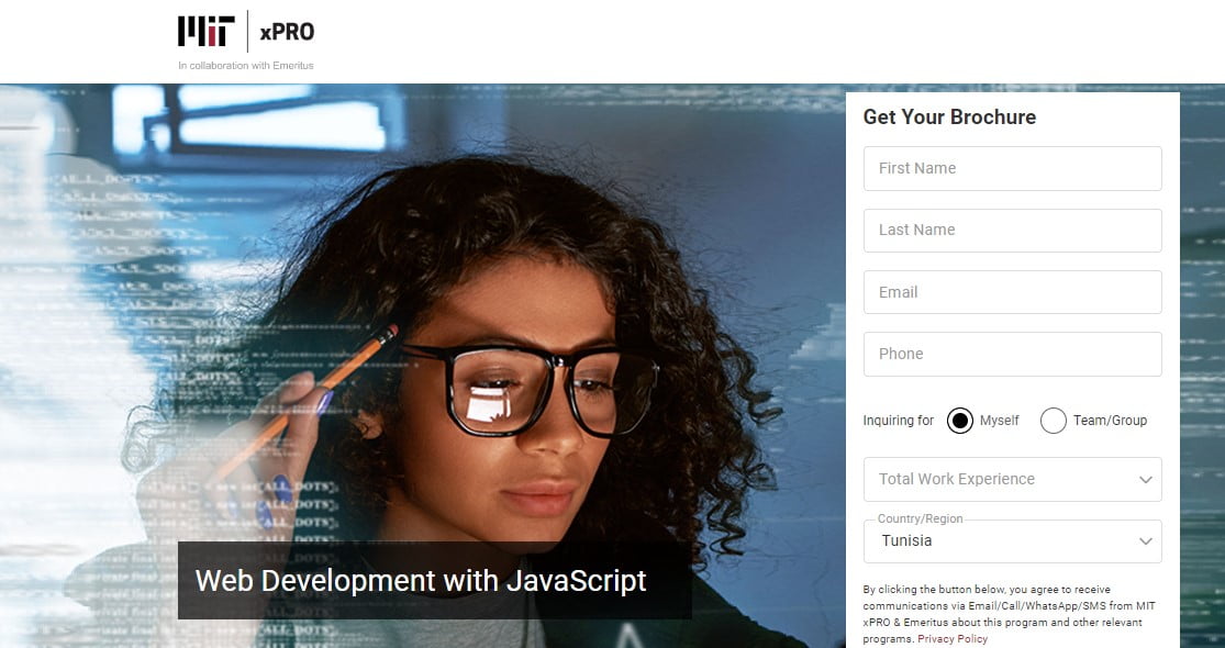 Développement Web avec JavaScript par MIT xPRO