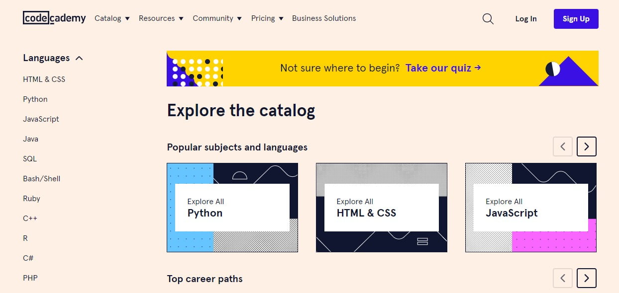 Développement Web par Codecademy