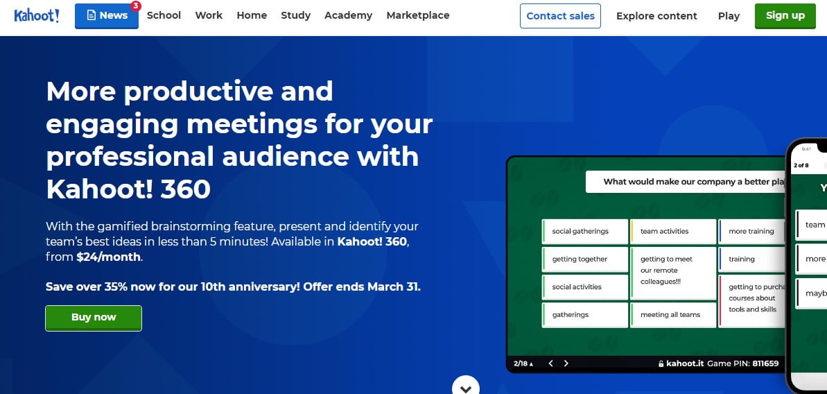 Kahoot, l'un des meilleurs logiciels éducatifs