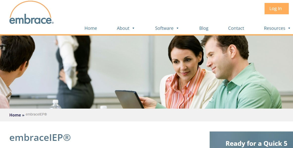 Embrace : Logiciel pour rationaliser le processus IEP
