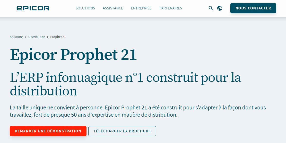 Epicor Prophet 21