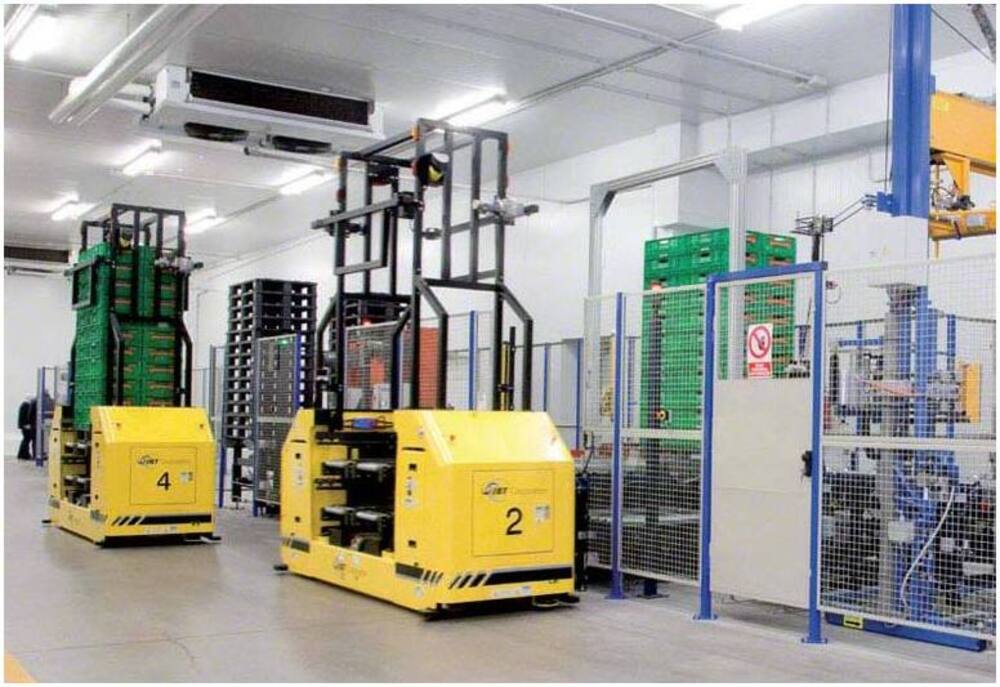 Les véhicules guidés automatisés (AGV)