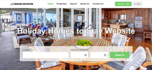 Solution pour Site web de location de vacances