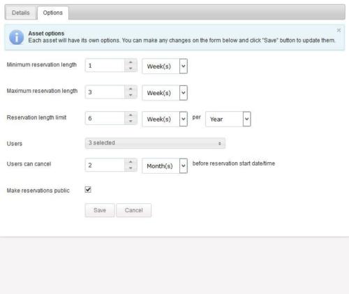 système de réservation des actifs partagés1